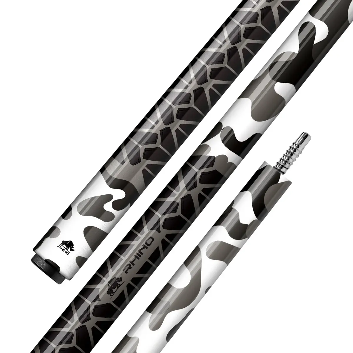Rhino Camo Cue Butt - Urban (Wrapless) 1