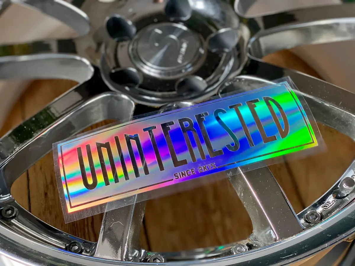 Uninterested - Slap Style Die Cut 1