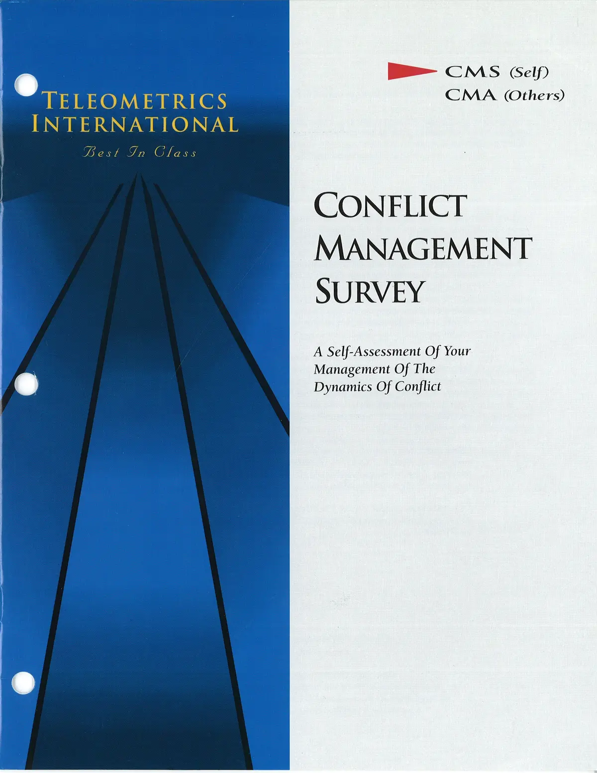 Self-Survey>> Conflict Management Survey (Cms) 1