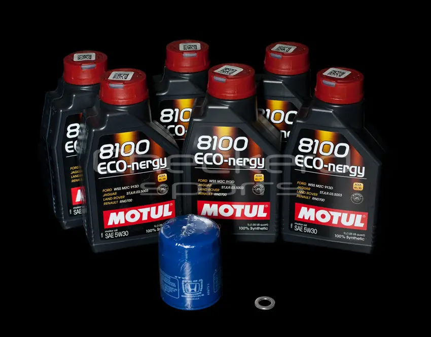 Cs Motul 8100 5W30 Oil Change Kit - Honda K20 1
