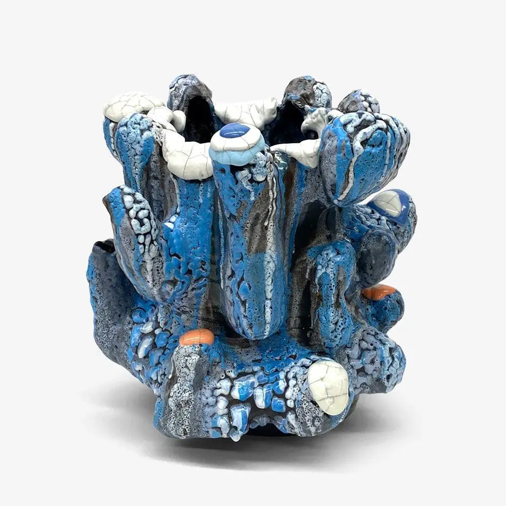 Cave Vessel: Blue Ice/White Lip 1