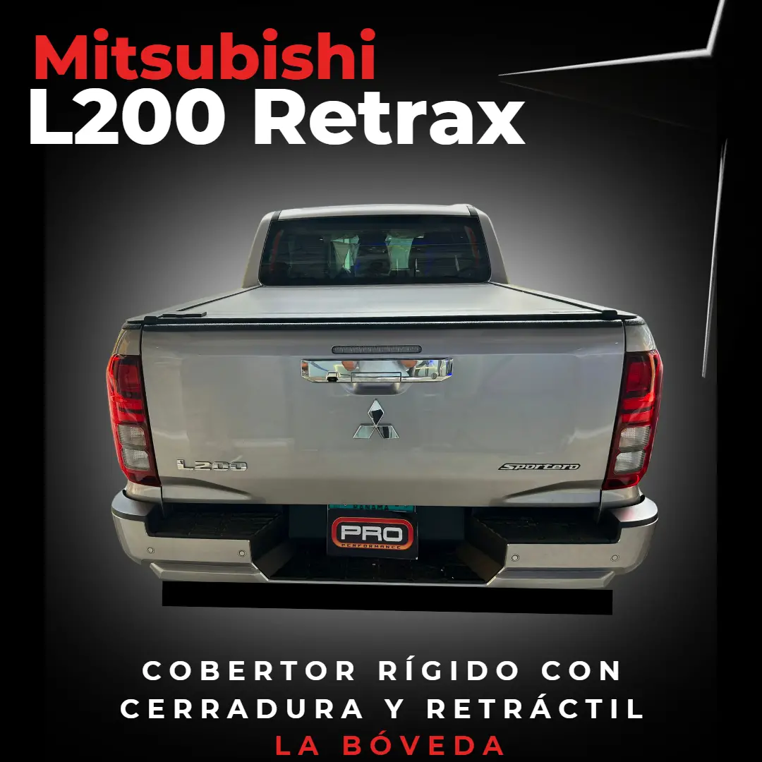Cobertor Retraxone Mx Para Vagón De Pickup Mitsubishi L200 Doble Cabina 2024 En Adelante 1