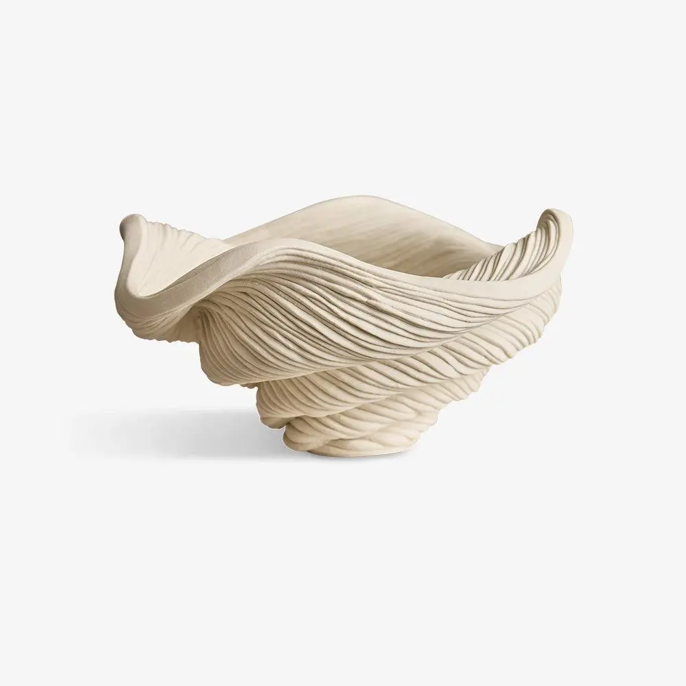 Coiled White Porcelain Small Bowl 1