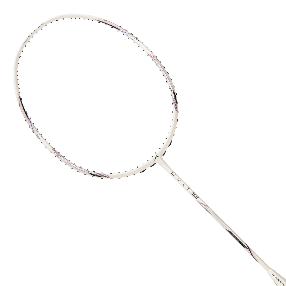Hundred Cult 82 Superlite Badminton Racket (Cream White) 1