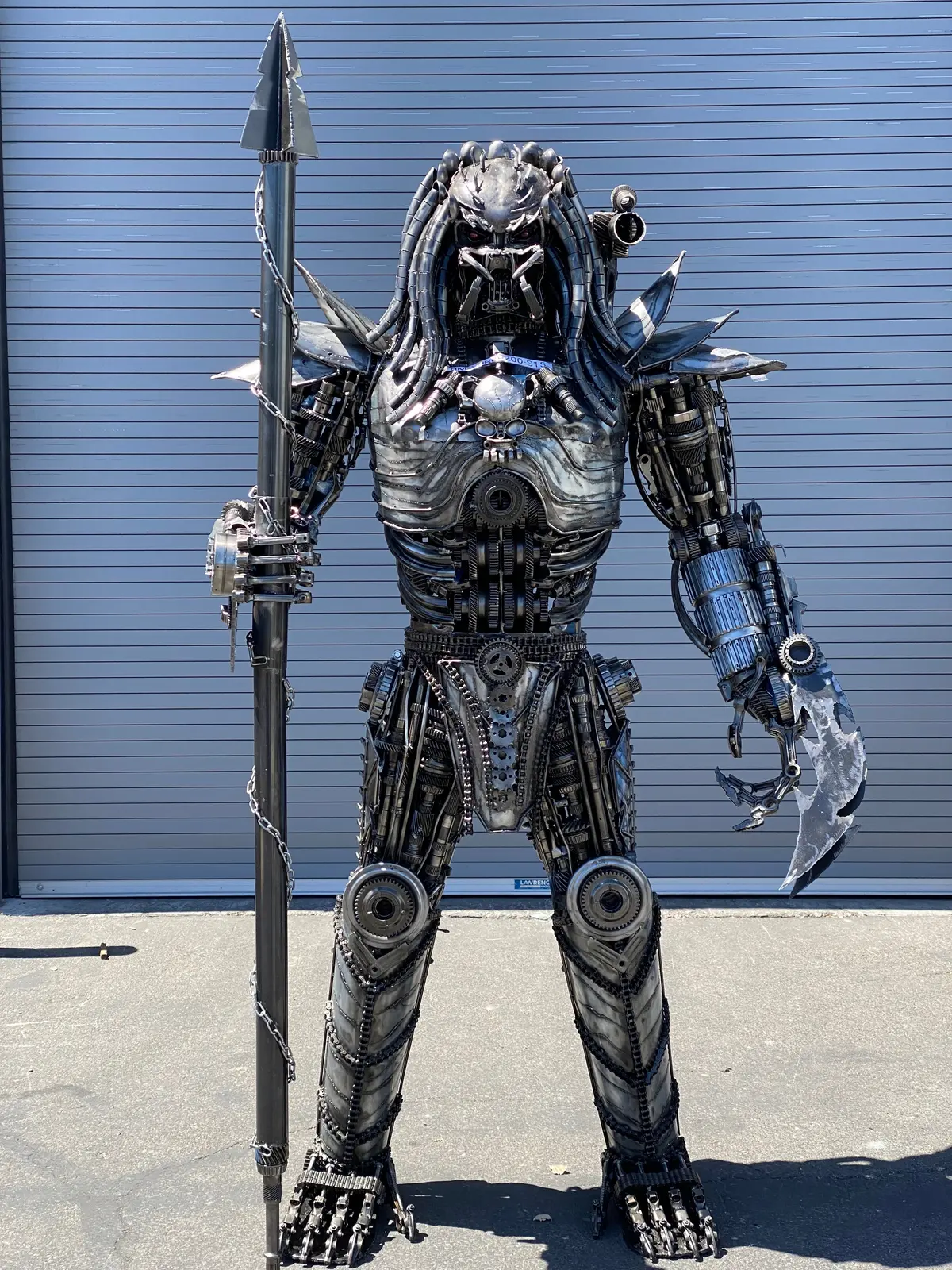 79" Predator Inspired Recycled Metal Art Sculpture 1