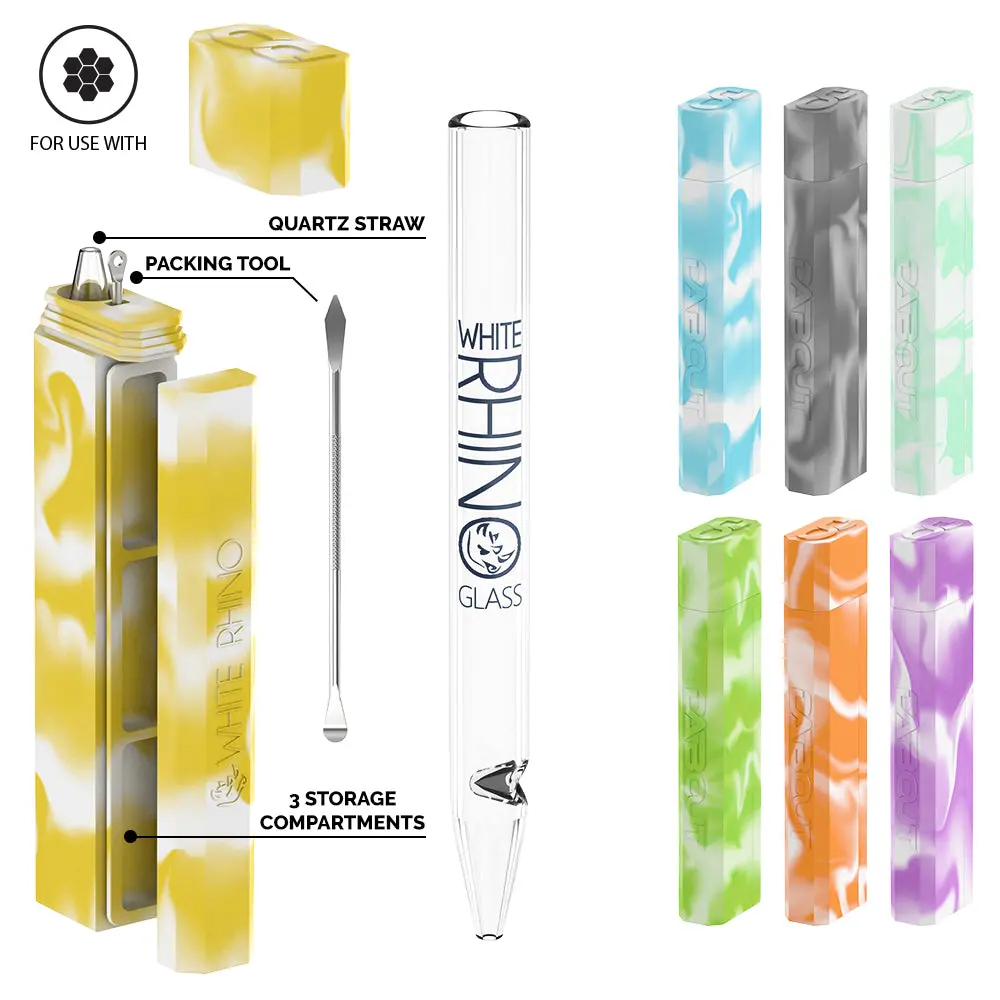 Dab Out Glow Quartz Straw - Assorted Color 1