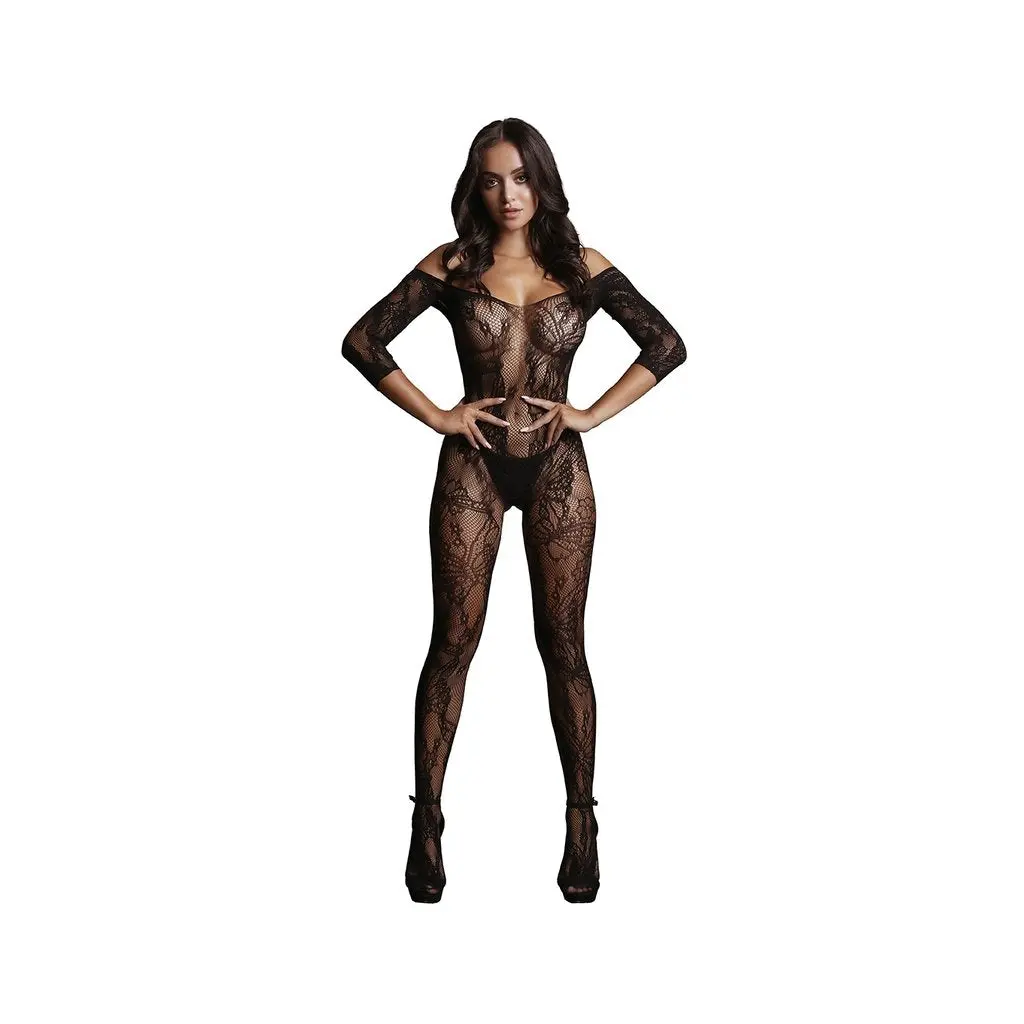 Lace Sleeved Bodystocking 1