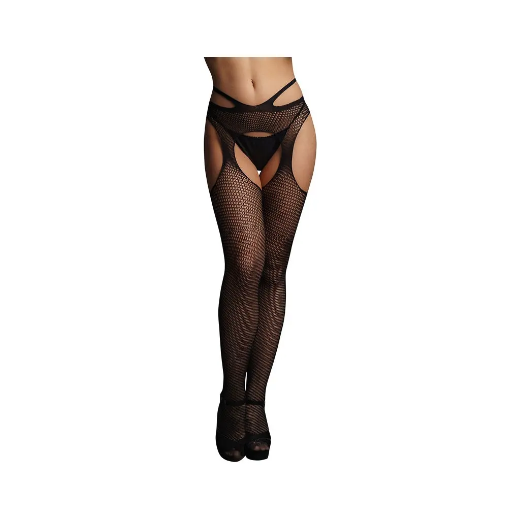 Suspender Pantyhose With Strappy Waist 1