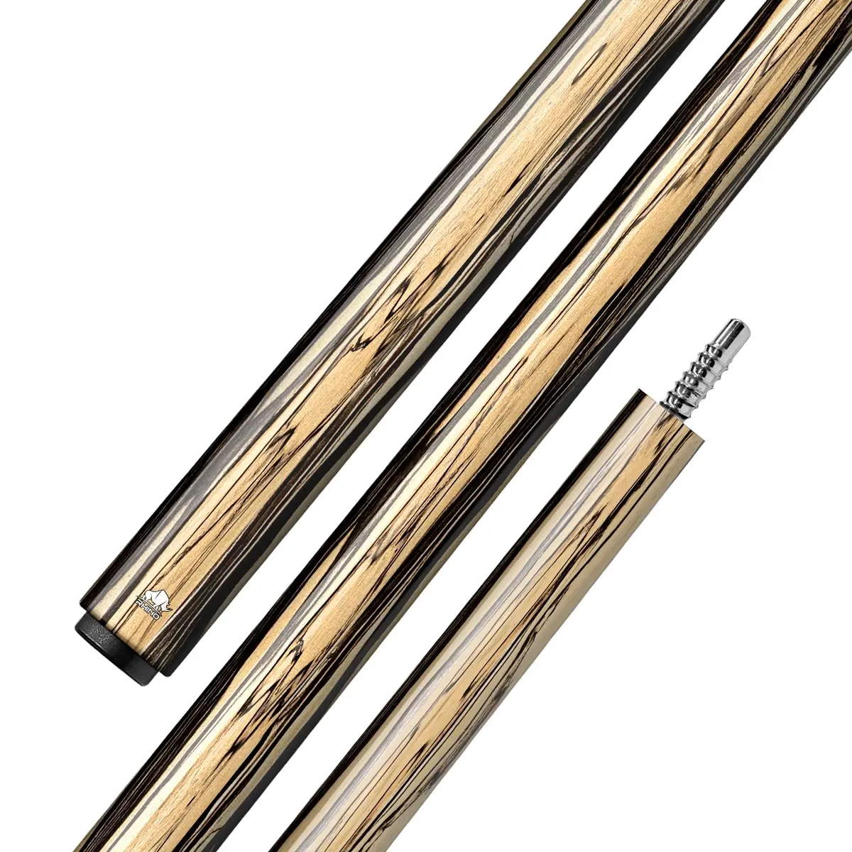 Rhino Retrô Cue Butt - Pale Moon Ebony - Wrapless 1