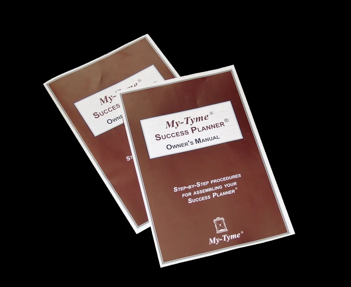 My-Tyme Success Planner Owner's Manual 1