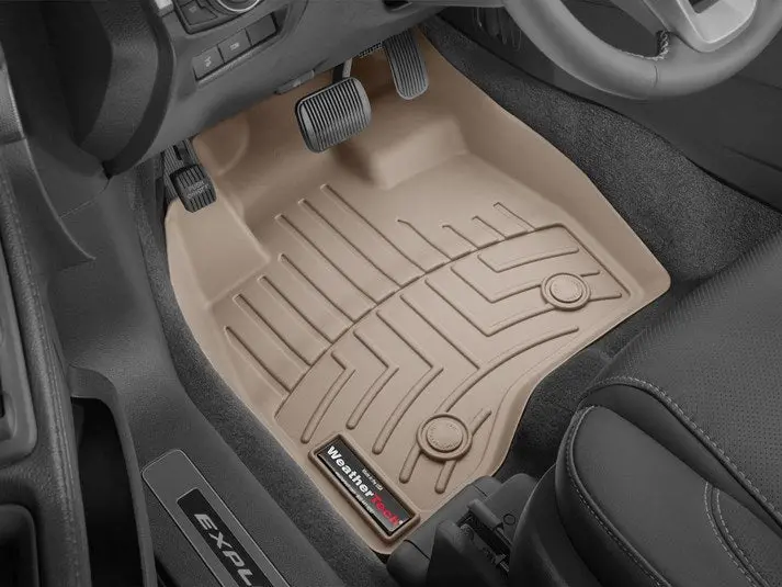 Alfombra Weathertech Bandeja Floorliner Para Ford Explorer 2015-2016 En Color Beige 1