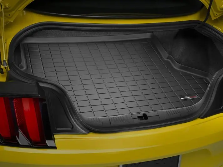 Alfombra Weathertech Para Ford Mustang Año 2015 En Adelante. Cargo Liner Para El Baúl En Color Negro. 1