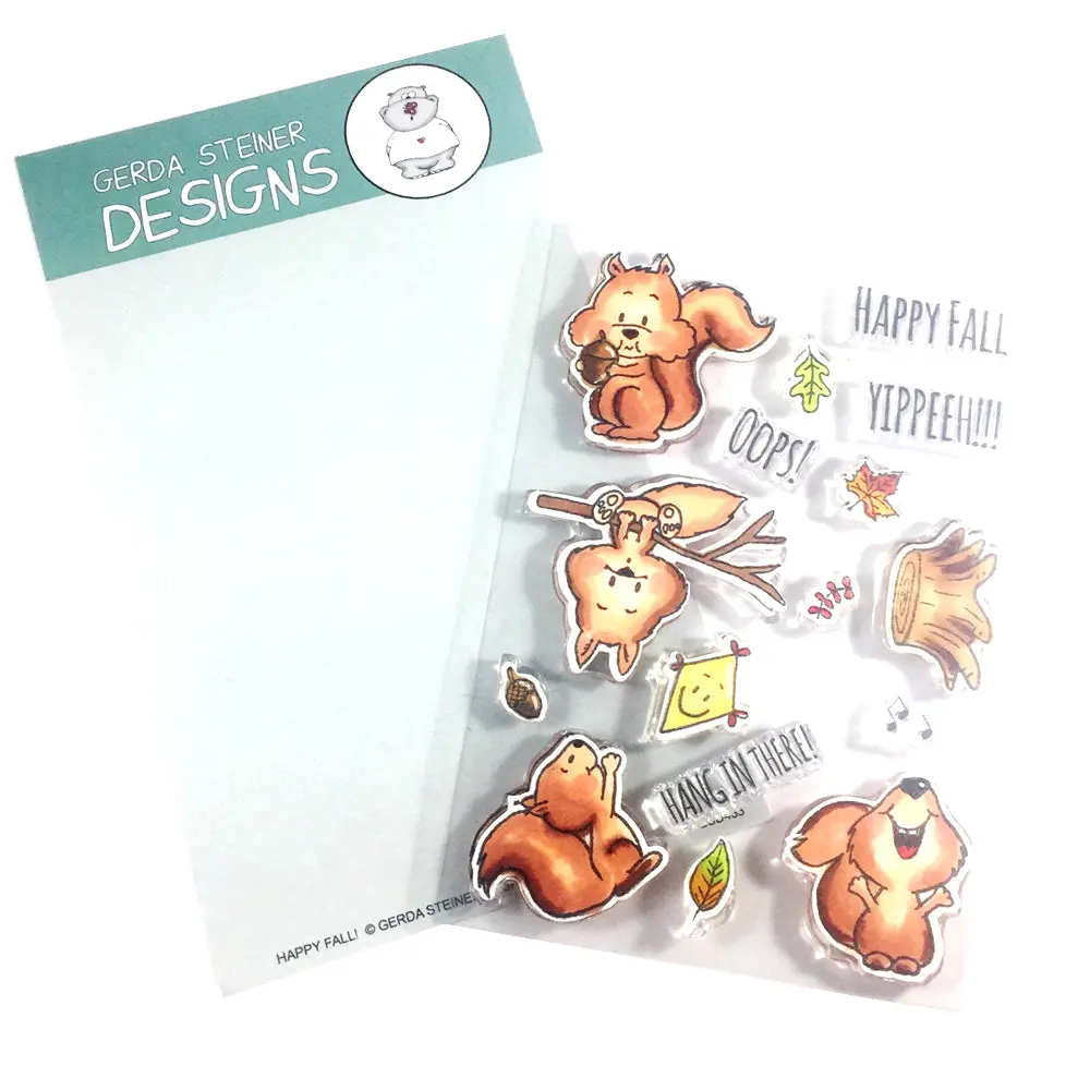 Happy Fall 4X6 Clear Stamp Set - Gsd433 1