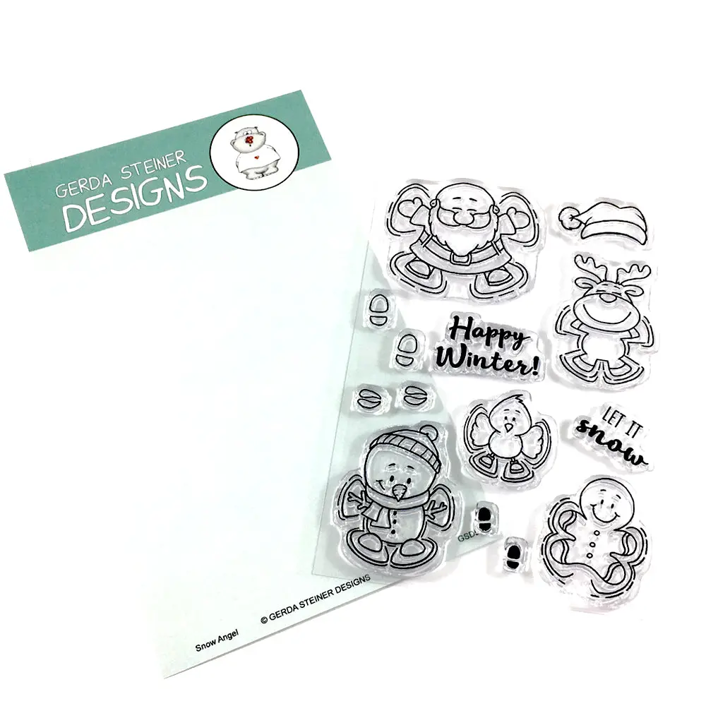 Snow Angel 4X6 Clear Stamp Set - Gsd508 2
