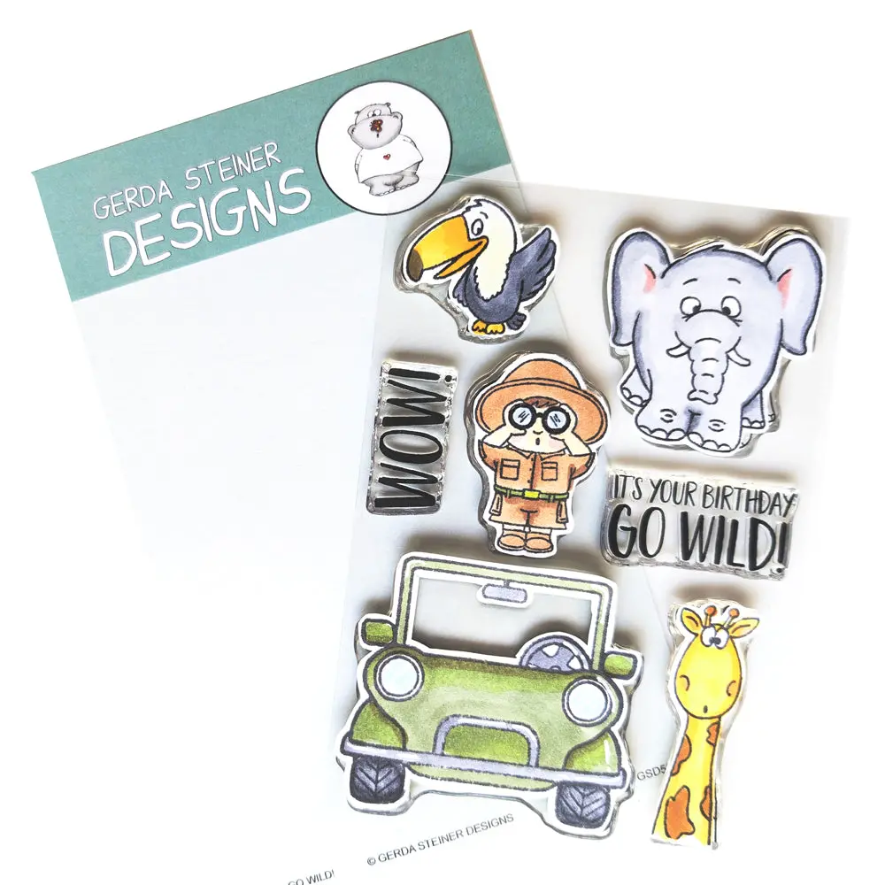 Go Wild! 4X6 Clear Stamp Set - Gsd581 1