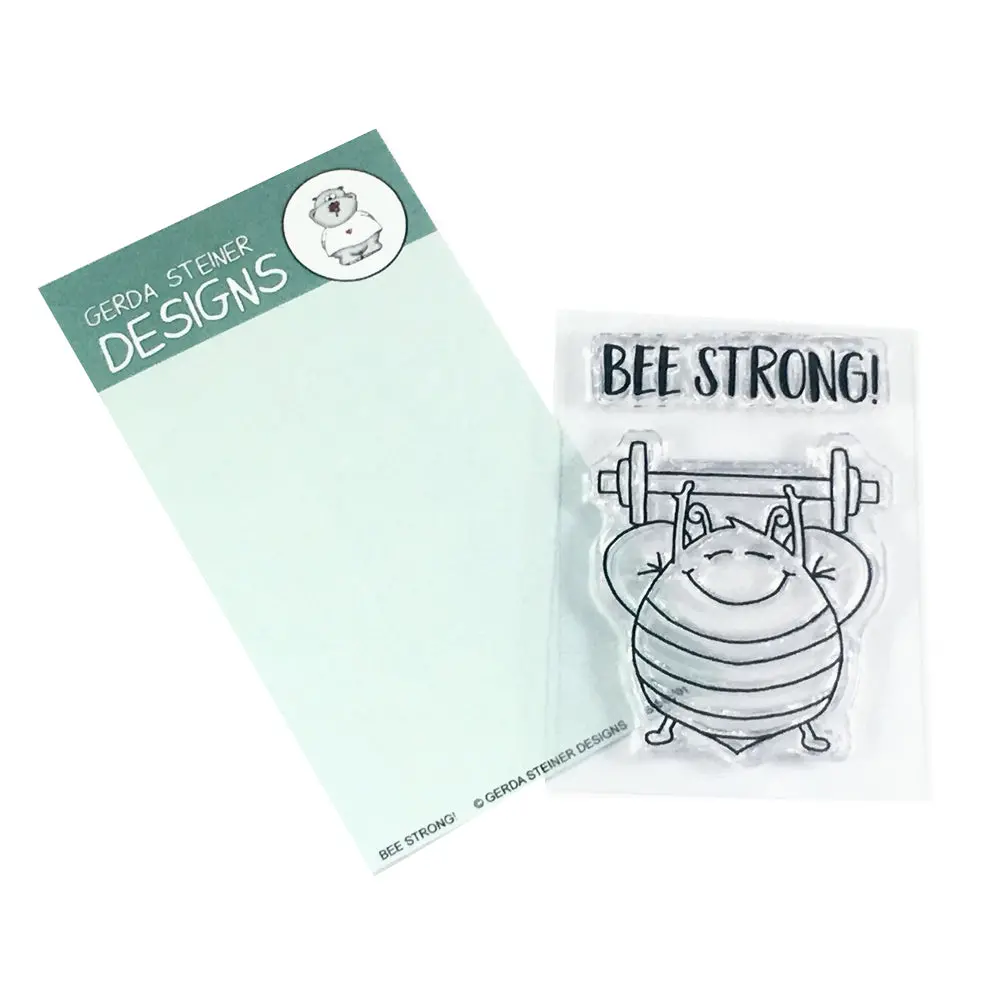 Bee Strong 2X3 Clear Stamp Set - Gsd591 1