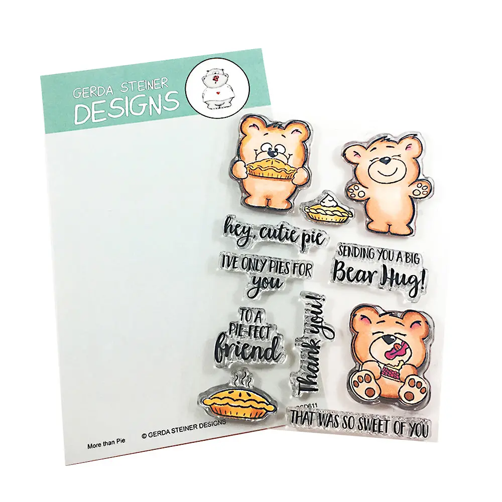 More Than Pie Bears 4X6 Clear Stamp Set - Gsd611 1