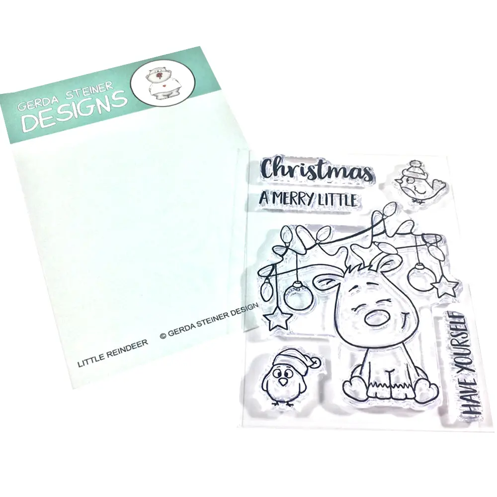 Little Reindeer 3X4 Clear Stamp Set - Gsd612 1