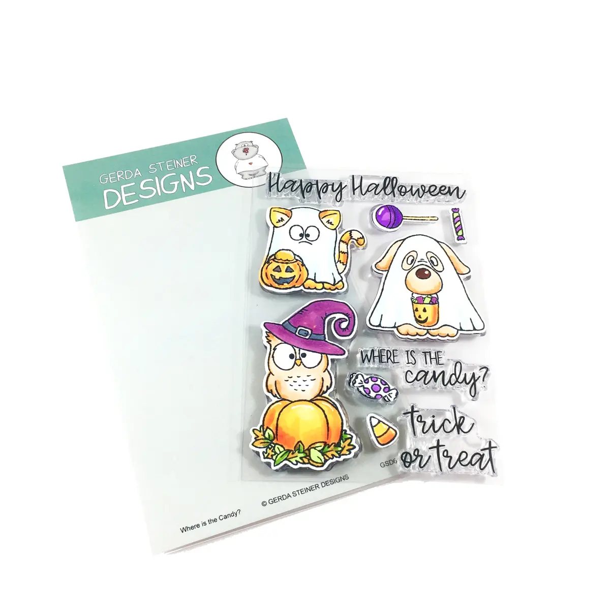 Where Is The Candy? 4X6 Clear Stamp Set - Gsd613 1