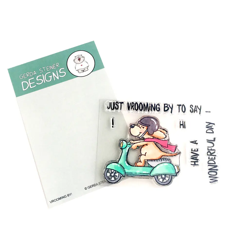 Vrooming By! 3X4 Clear Stamp Set - Gsd638 1