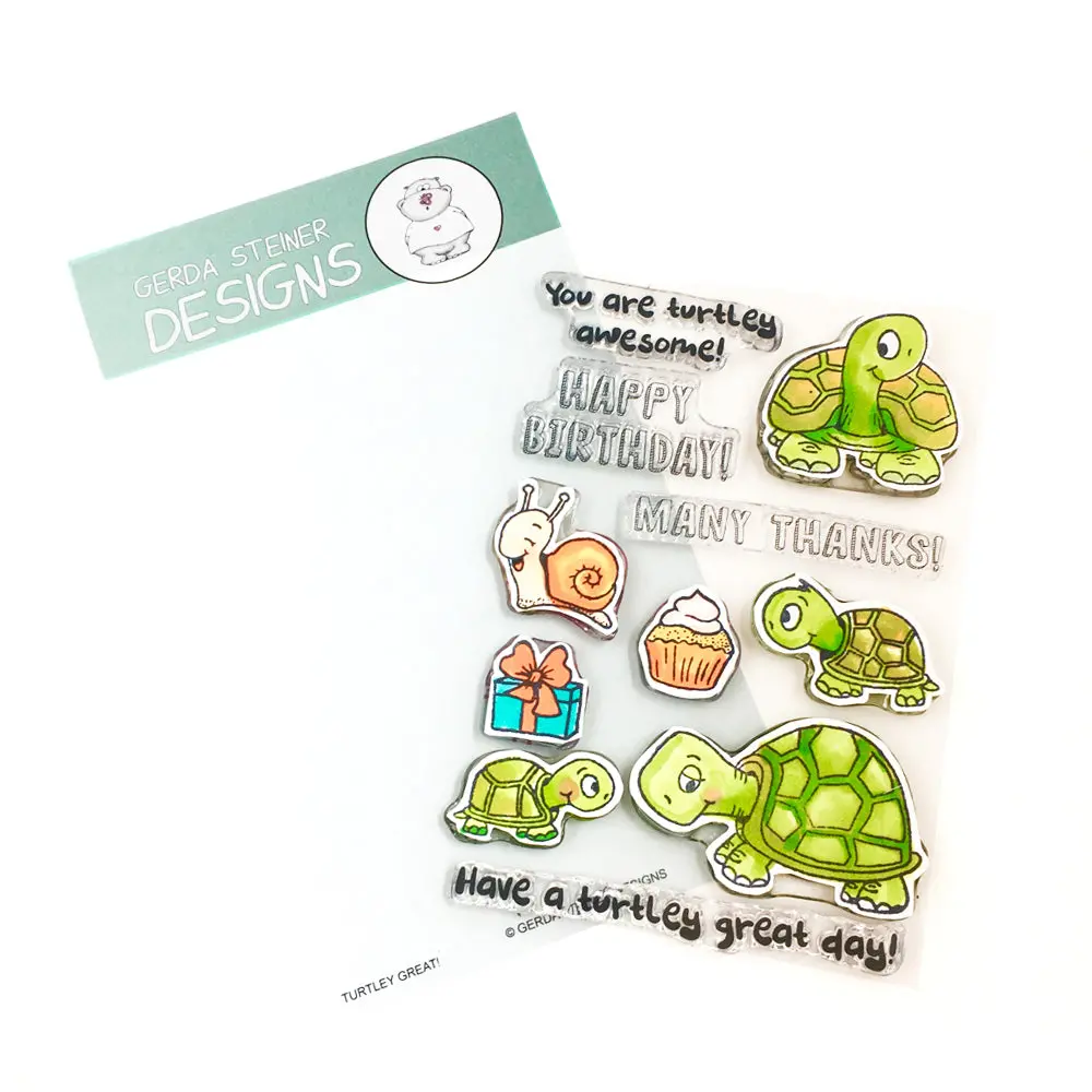 Turtley Great 4X6 Clear Stamp Set - Gsd643 1