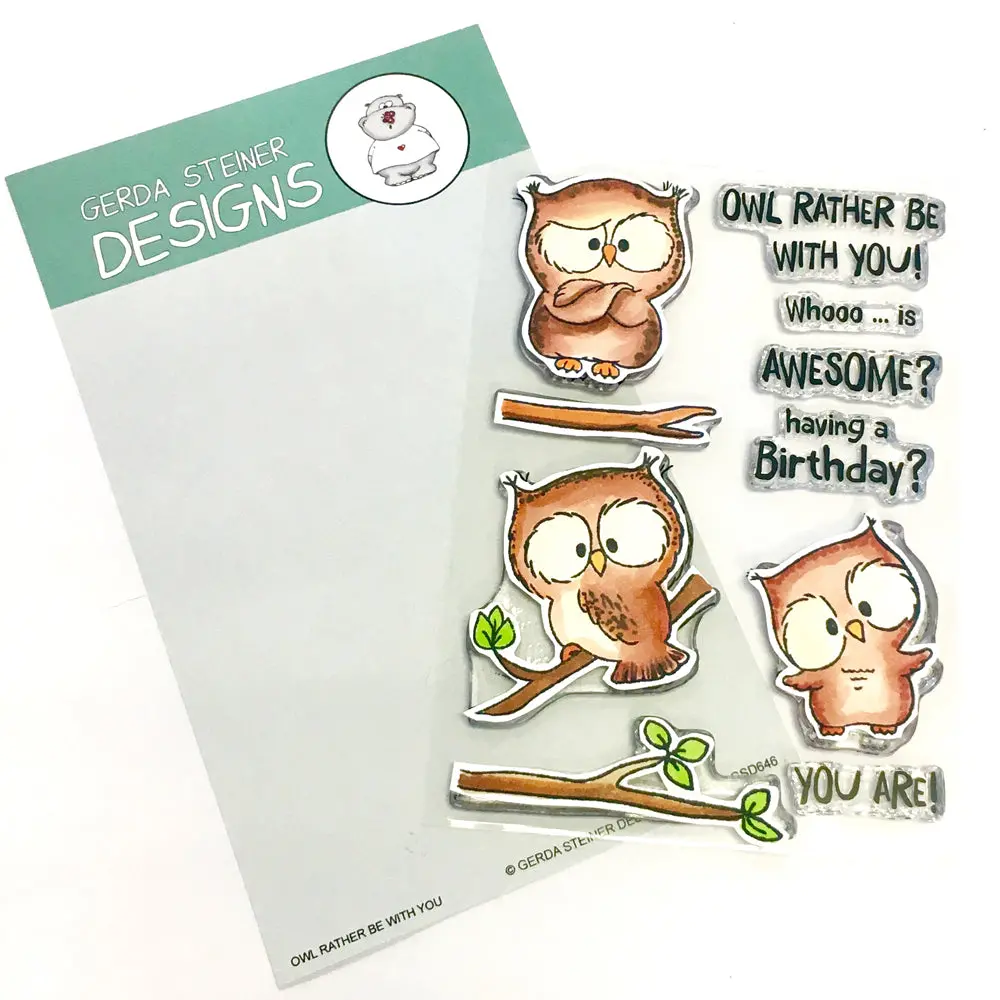 Owl Rather Be With You 4X6 Clear Stamp Set - Gsd646 1