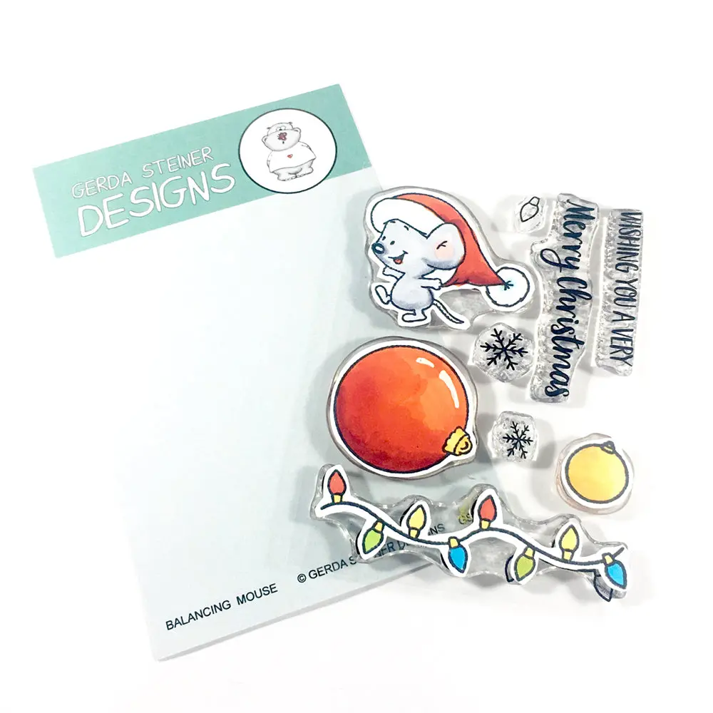 Balancing Mouse 3X4 Clear Stamp Set - Gsd658 1