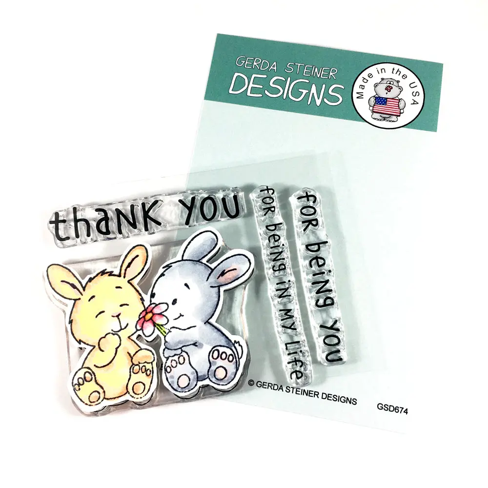 Discontinued - Bunny Friends 3X4 Clear Stamp 1