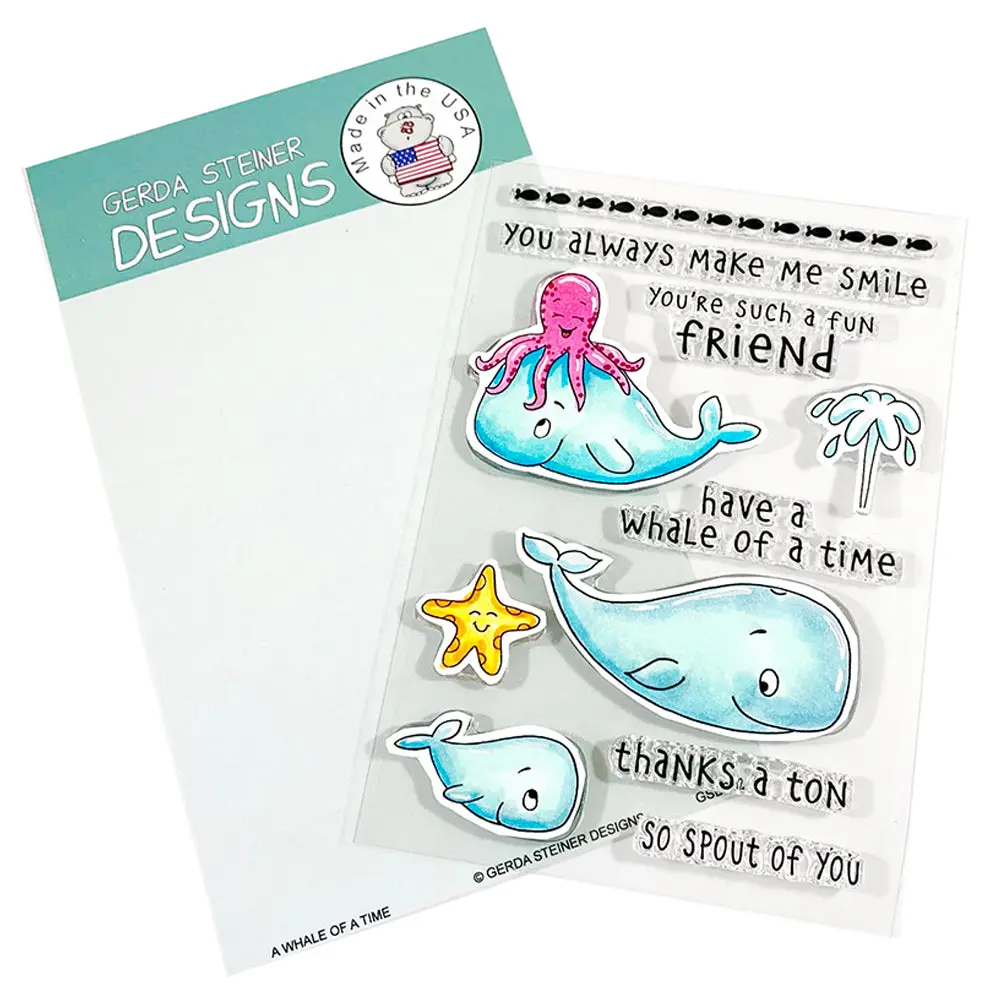 A Whale Of A Time 4X6 Clear Stamp Set - Gsd692 1