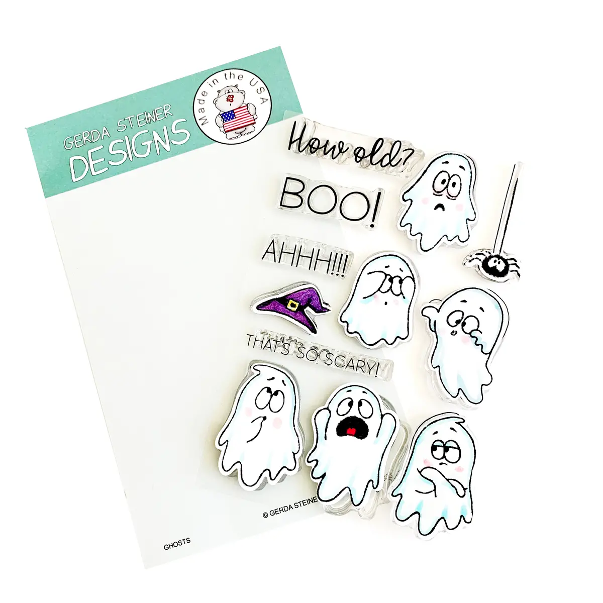 Ghosts 4X6 Clear Stamp Set - Gsd709 1