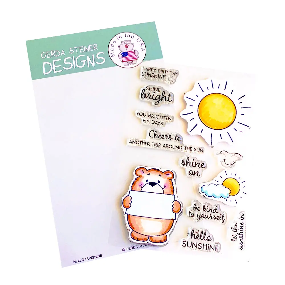 Hello Sunshine 4X6 Clear Stamp Set - Gsd741 1