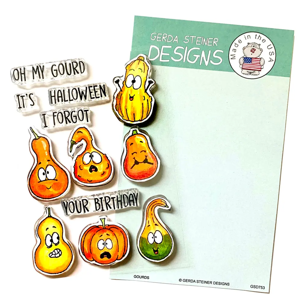 Gourds 4X6 Clear Stamp Set - Gsd753 1