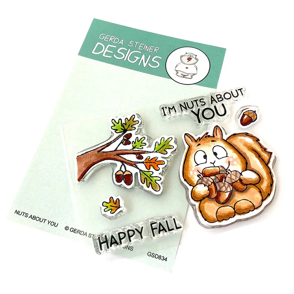 Nuts About You - Clear Stamp Set - Gsd830 1
