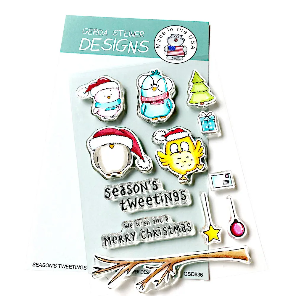 Seasons Tweetings - 4X6 Clear Stamp Set - Gsd836 1