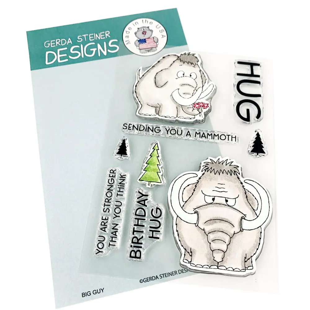 Big Guy Mammoth 4X6 Clear Stamp Set - Gsd845 1