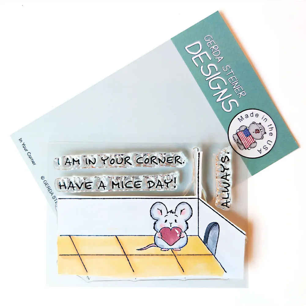 In Your Corner - 3X4 Clear Stamp Set - Gsd849 1