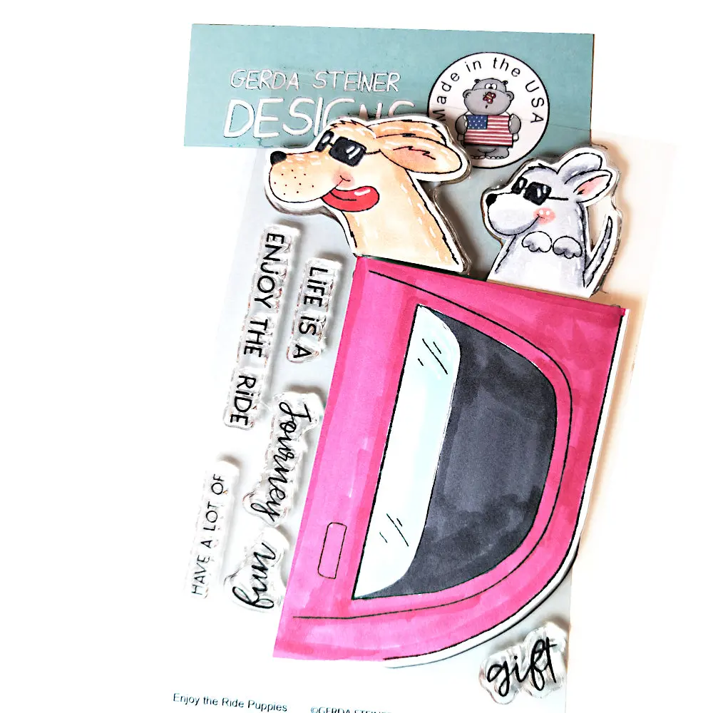 Enjoy The Ride - 4X6 Clear Stamp Set Gsd855 1