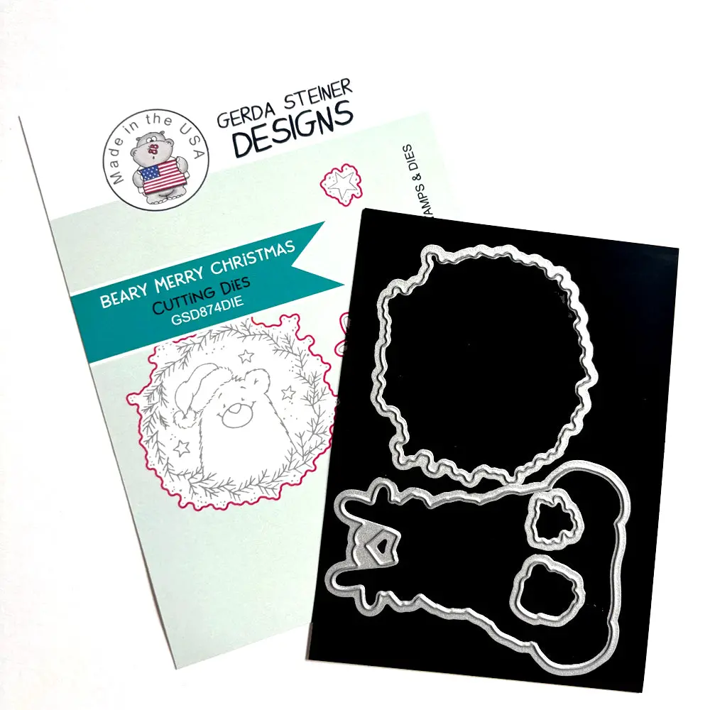 Beary Merry Christmas Die Set - Gsd874die 1