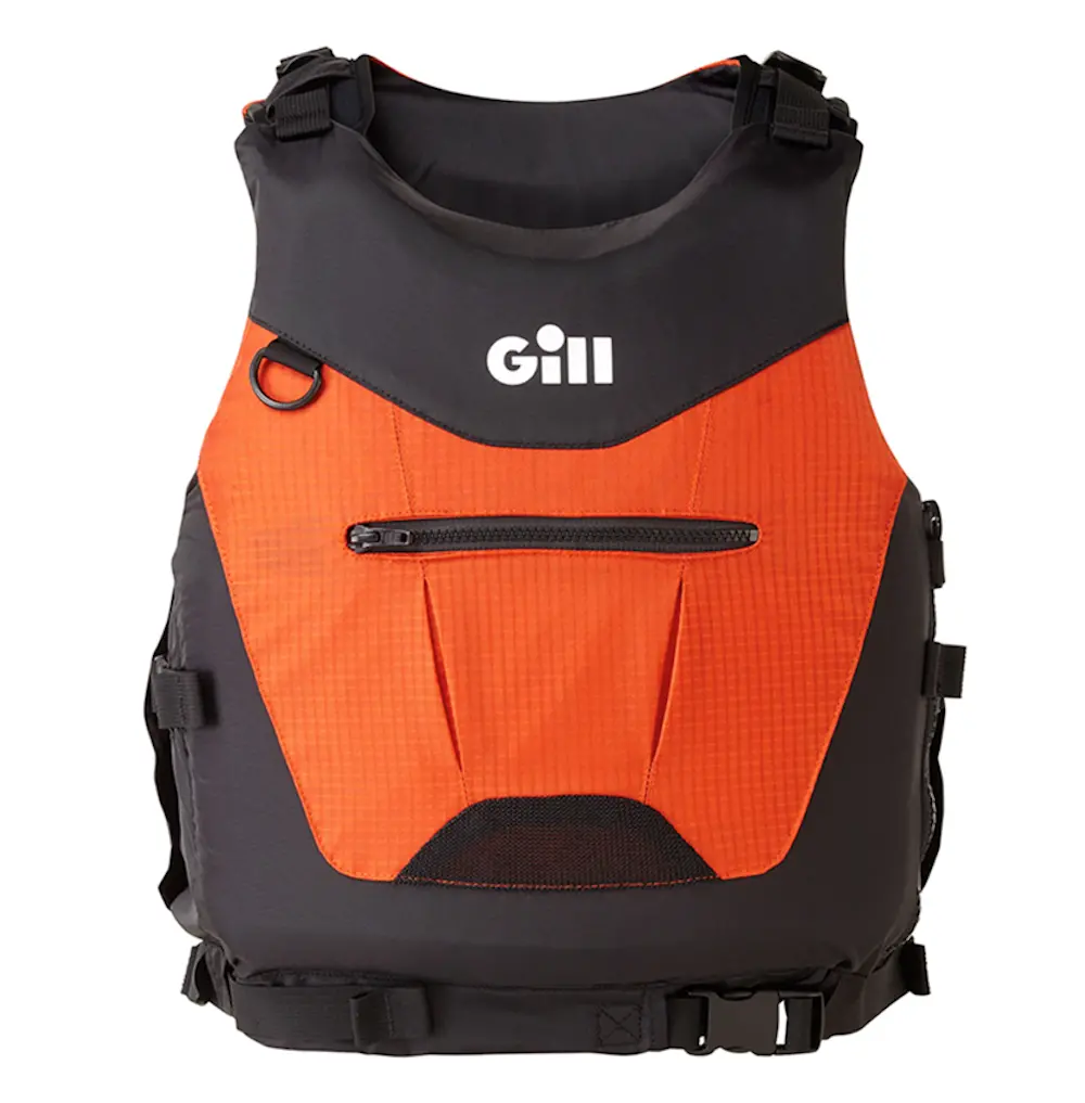 Gill Uscg Side Zip Pfd - Black/Orange 1