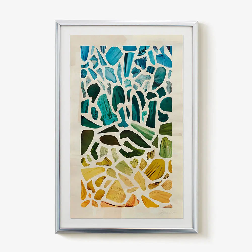 "Gradient, Light Blue To Warm Yellow" 1