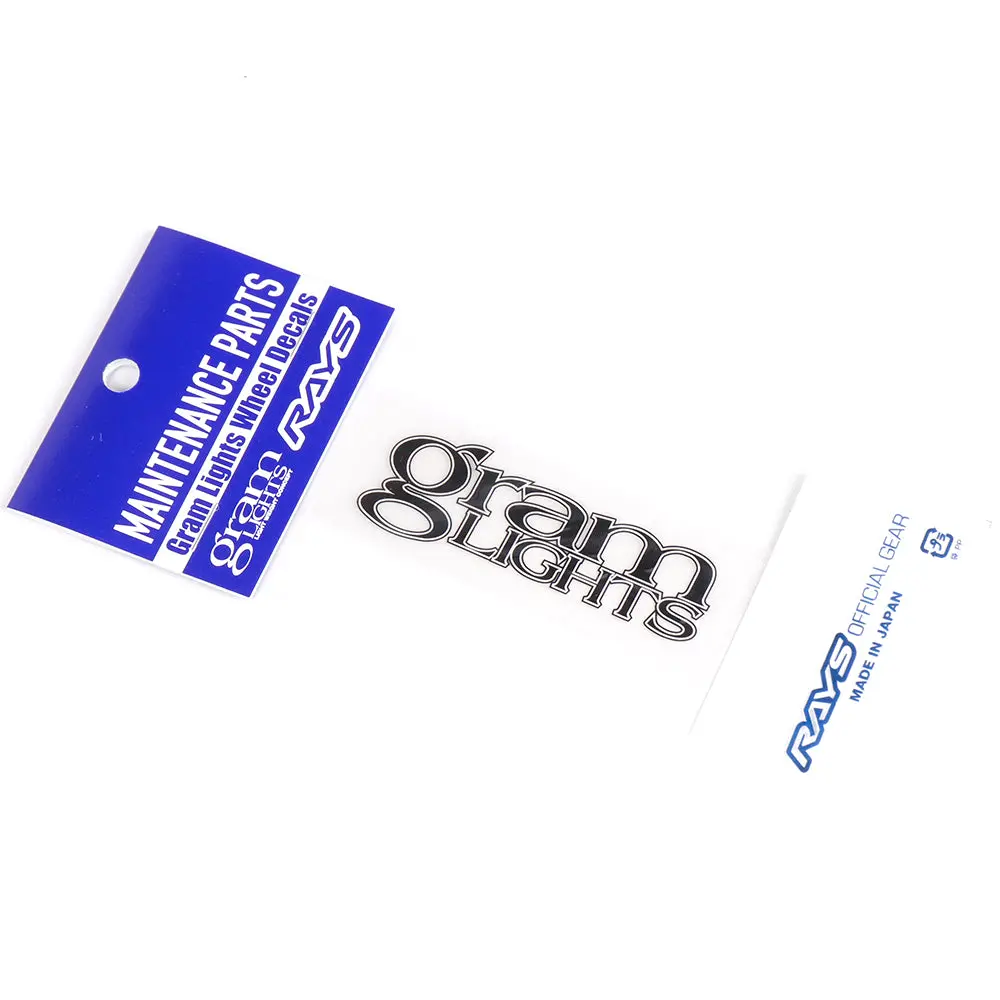 Rays Gram Lights Replacement Spoke Decal - Black 1