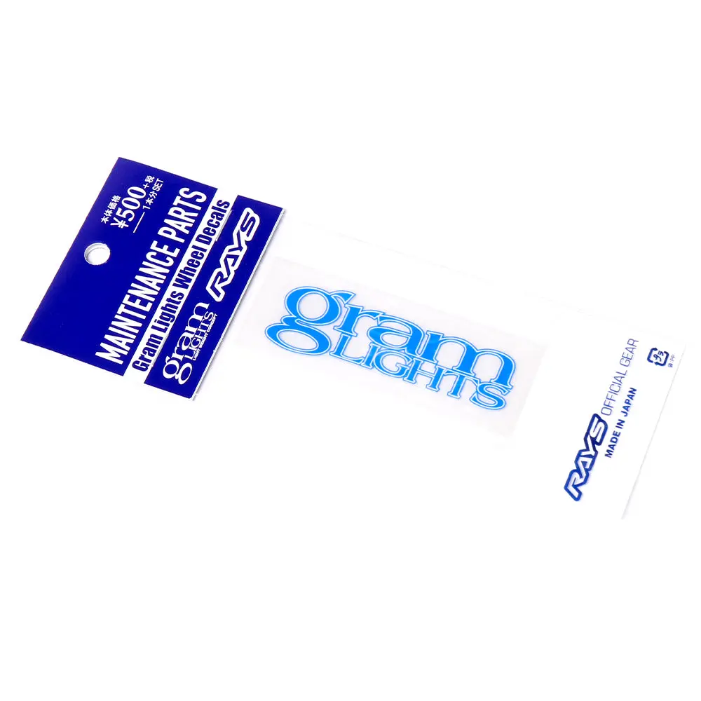 Rays Gram Lights Replacement Spoke Decal - Blue 1