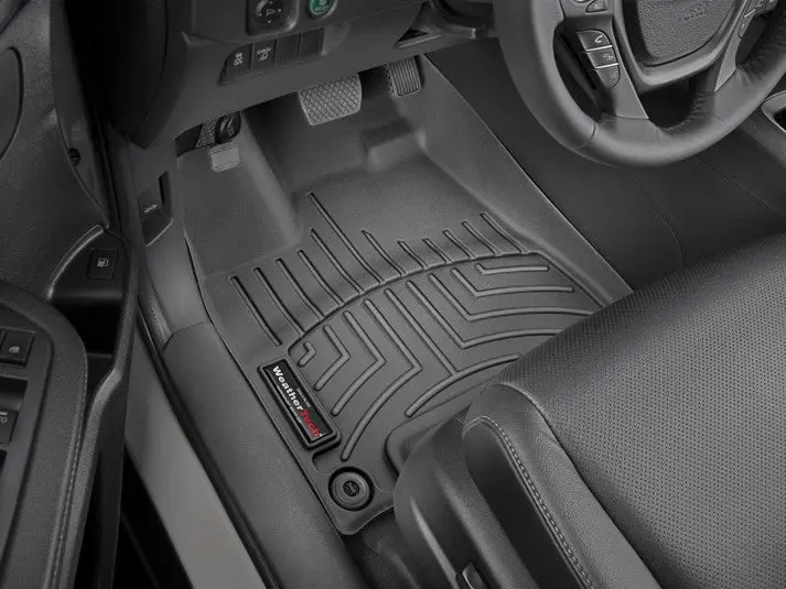 Alfombra Weathertech Para Honda Ridgeline 2017+ Kit Con Bandeja Floorliner 1Ra 2Da Y 3Ra Fila En Color Negro 1