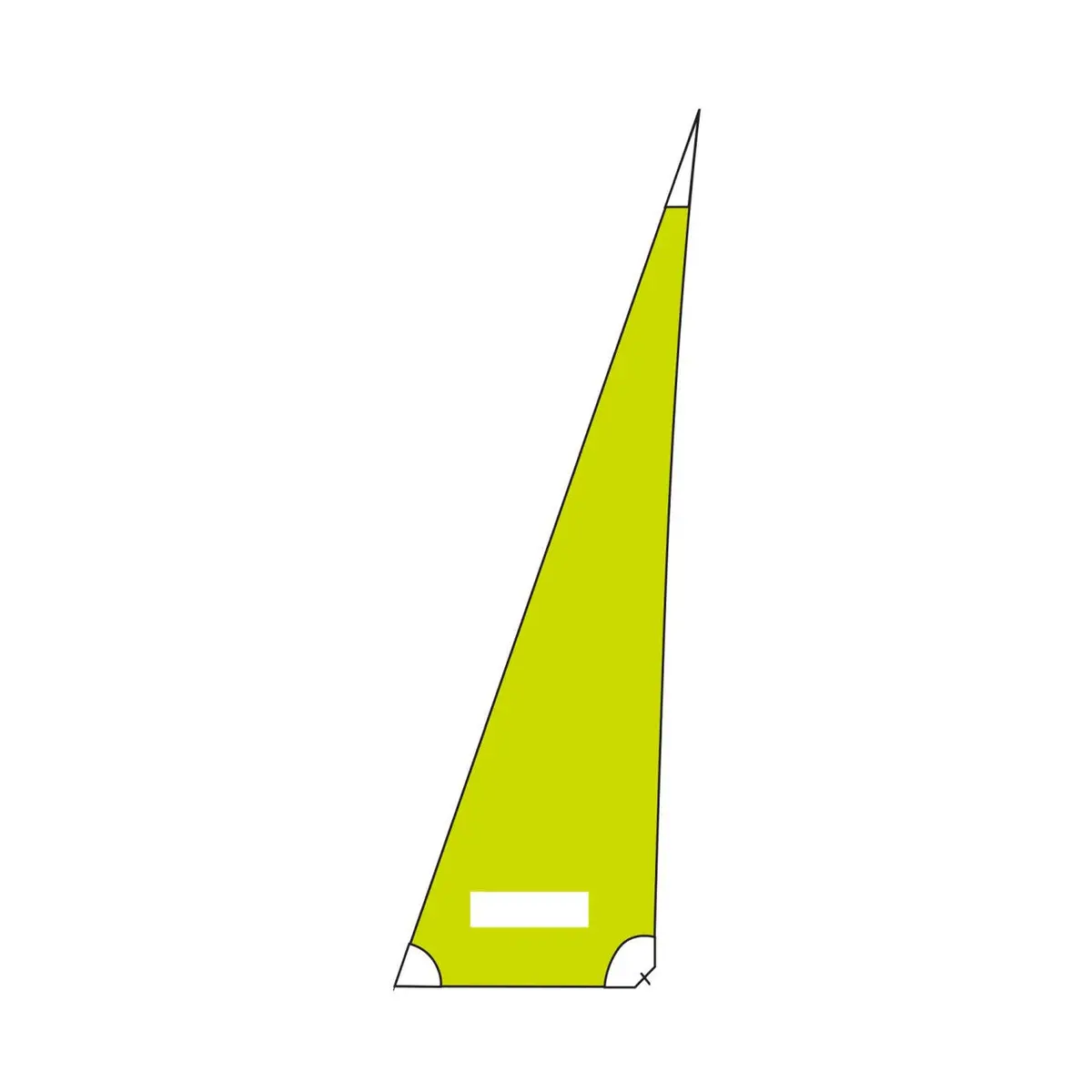 Hobie Getaway Jib Sail - Bora Bora - Chartreuse 1