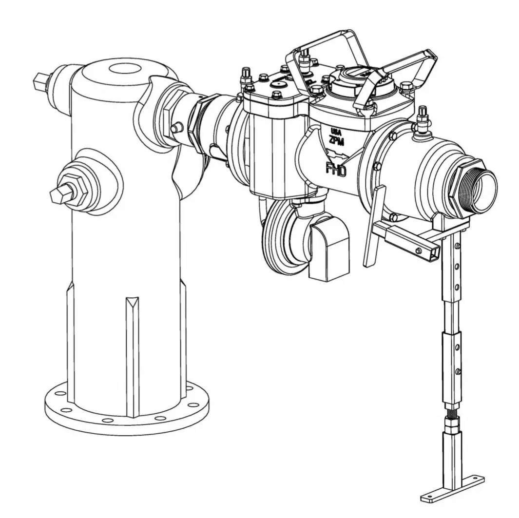 Zenner Fire Hydrant Meter Stand Zhsd-Stand 1