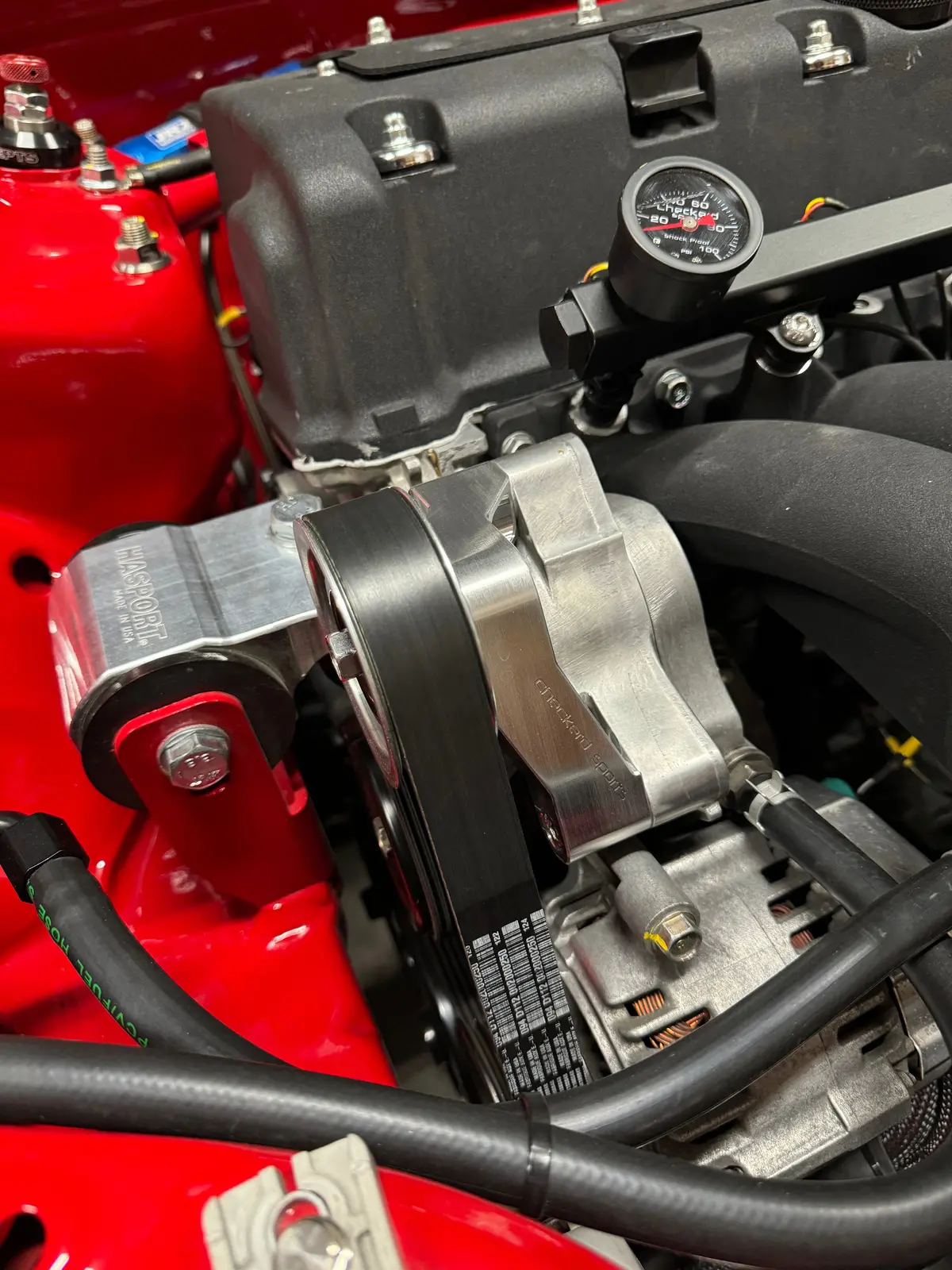 K20 Idler Bracket And Pulley 1
