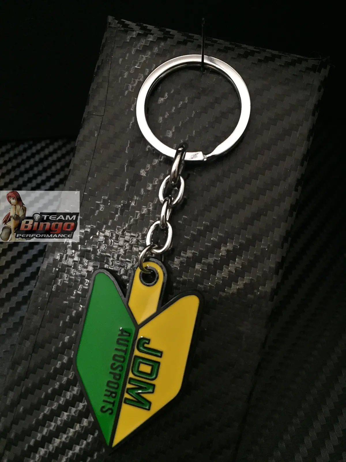 Jdm Leaf Metal Car Keyring Key Chains Key Rings Wakaba Leaf Drift 1