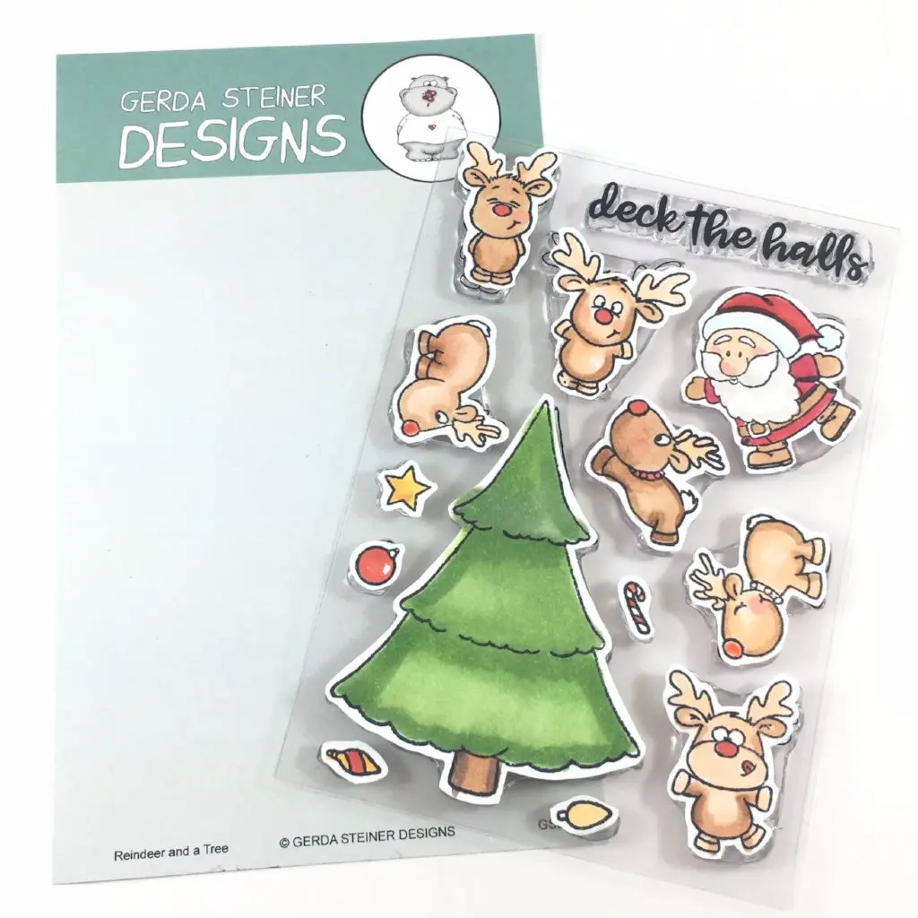 Reindeer And A Tree 4X6 Clear Stamp Set - Gsd618 1