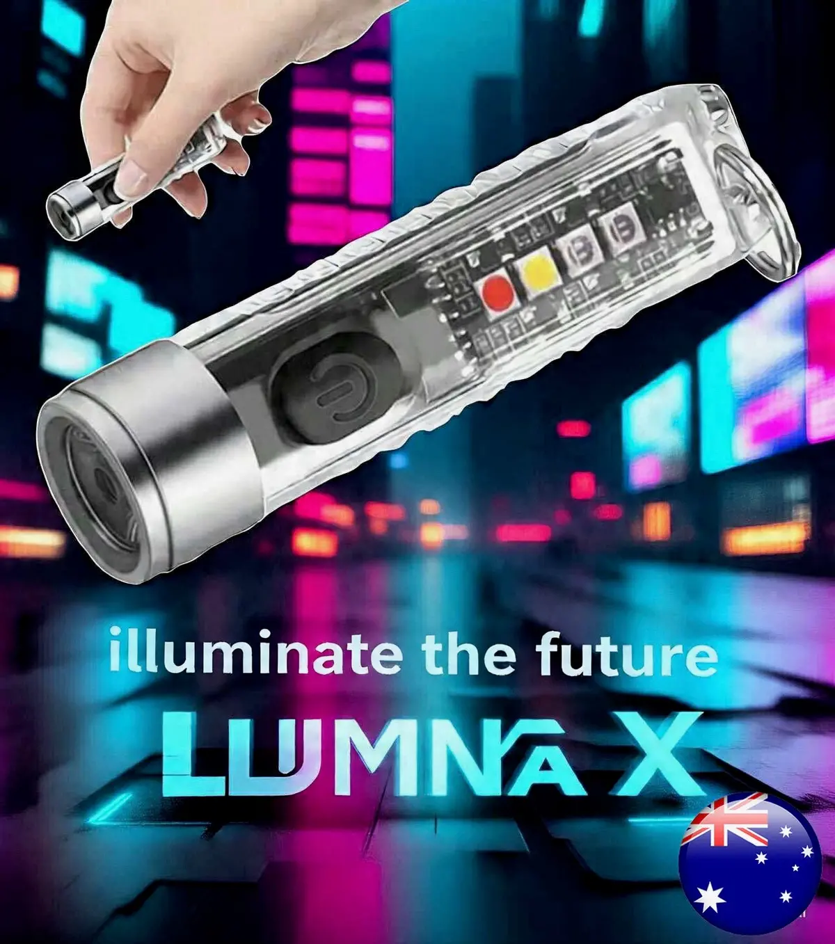 Luminax Mini Pocket Size Tactical Flashlight Powerful 400 Lumens Rechargeable Magnetic Nano 1