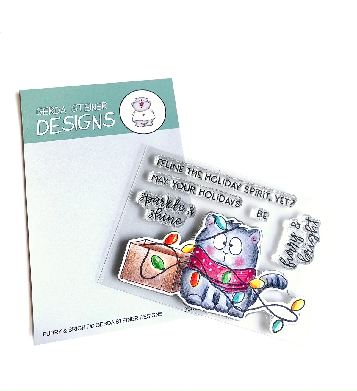 Furry & Bright - 3X4 Clear Stamp Set - Gsd800 1